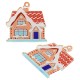 Colgante de Metacrilato Casa Navideña 40mm