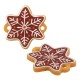 Connecteur en Acrylique Plexi Gingerbread Snowflake 19 mm