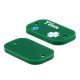 Conector Acrílico de Plexiglás con ojo Turco y Trébol 20 x 10 mm