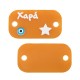 Plexi Acrylic Connector with Evil Eye & Star 20x10mm