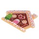 Colgante de Acrílico Plexi Casa de Caramelo con Corazón y Árbol 56 x 43 mm