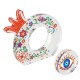 Decorazione in Plexiglass Acrilico a Forma di Melograno 95X85 mm e 40 mm (2 Pezzi/Set)