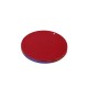 Pendentif rond en Acrylique Plexi « Ευημερία » avec œil Maléfique 62 mm