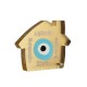 Casa Decorativa de Acrílico Plexi con ojo Turco y Deseos 77 x 61 mm