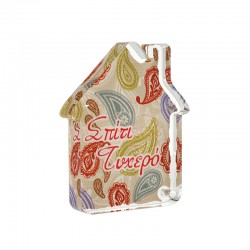 Casa Decorativa de Acrílico Plexi 60 x 70 mm