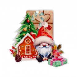 Pendentif en Acrylique Plexi Cadeau de Noël du Père Noël