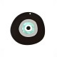 Pendente in Plexi Rotondo Irregolare con Occhio 63x59mm
