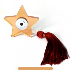 Adorno de Metacrilato Estrella con Ojo 69x68mm