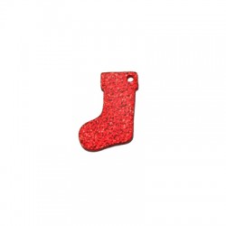 Colgante de Metacrilato Bota de Navidad 16x23mm