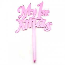 Πλέξι Ακρυλικό Διακοσμητικό "My 1st Xmas" 108x183mm