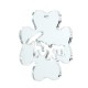 Plexi Acrylic Pendant Four Leaf Clover "Τύχη" 62mm
