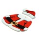 Ciondolo in Plexiglass Acrilico con Abiti di Babbo Natale (2 Pezzi/Set) 52X39 mm
