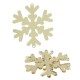 Pendentif en Acrylique Plexi « Flocon de Neige » avec 2 Trous 70 mm