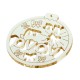 Plexi Acrylic Pendant Christmas Ball “για τη νονά” 55mm