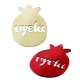 Pendentif en Acrylique Plexi Grenade « Υγεία » 60 x 50 mm