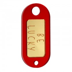 Étiquette Décorative en Plexiglas Acrylique « BE Lucky » 45 x 20 mm