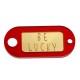 Plexi Acrylic Tag "BE LUCKY" 45x20mm