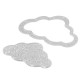 Pendentif en Acrylique Plexi en Forme de Nuage 93 x 60 mm (2 Pièces/Set)