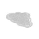 Plexi Acrylic Pendant Cloud 93x60mm (2pcs/Set)