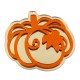 Plexi Acrylic Pendant Pumpkin with Leaf 91x78mm