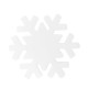 Fiocco di Neve Decorativo Portafortuna in Plexiglass Acrilico 100 mm