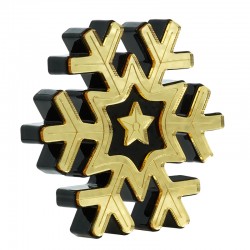 Copo de Nieve Decorativo de Plexi Acrílico con ojo Turco 80 mm