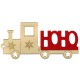 Plexi Acrylic Decorative Train “HOHO” with Snowflake & Star 101x48mm