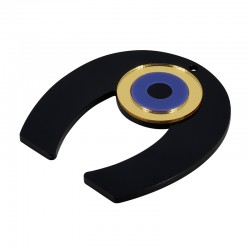 Colgante de Acrílico Plexi con Herradura y ojo Turco 70 x 78 mm