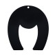 Plexi Acrylic Pendant Horseshoe with Evil Eye 70x78mm
