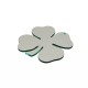 Colgante de Acrílico Plexi con Trébol de Cuatro Hojas 86 x 85 mm