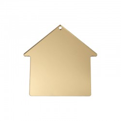 Pendentif en Acrylique Plexi Maison 86 x 85 mm