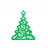 Blanc/ Vert miroir