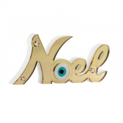 Decoración Acrílica de Plexiglás «Noel» con ojo Turco 119 x 55 mm