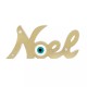 Plexi Acrylic Decorative "Noel" with Evil Eye 119x55mm