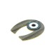 Plexi Acrylic Pendant Horseshoe with Evil Eye 62x70mm