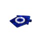 Ciondolo in Plexiglass Acrilico a Forma di Casa con Occhio Malvagio 55X62 mm