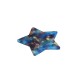 Plexi Acrylic Pendant Star with Evil Eye 66x62mm