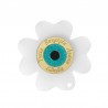 Blanco/ Espejo Dorado/ Brillo Azul/ Negro