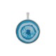Pendentif rond en Acrylique Plexi avec Monture en Zamak 33 mm