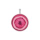 Pendentif rond en Acrylique Plexi avec Monture en Zamak 33 mm