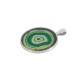 Pendentif rond en Acrylique Plexi avec Monture en Zamak 33 mm