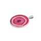 Pendentif rond en Acrylique Plexi avec Monture en Zamak 33 mm