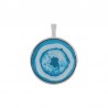 Argento 999° placcato antico/ Trasparente/ Blu/ Multicolore