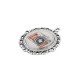 Pendentif rond en Acrylique Plexi avec Caméra et Monture en Zamak 40 mm