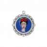 Plaqué argent antique 999° / Transparent / Bleu / Rouge / Multicolore
