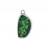 Plaqué argent antique 999° / Vert / Multicolore