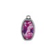 Plexi Acrylic Pendant Oval with Zamak Setting 13x19mm