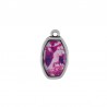 999° Silver Antique Plated/ Purple/ Multi
