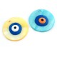Colgante de Nacar Redondo con Ojo Esmaltado 30mm