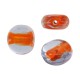 Perle de Verre Ronde Plate 11 mm/6 mm Ø 1.6 mm